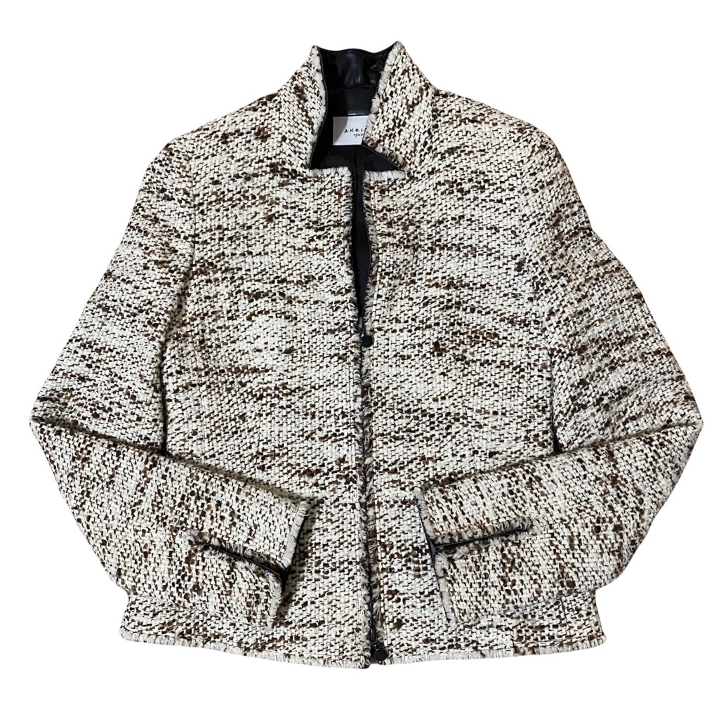 Akris Punto Tweed Pattern Evening Jacket